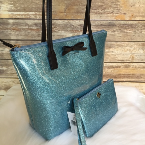 Kate spade Jeralyn Mavis tote & wristlet Blue Set - Picture 5 of 8
